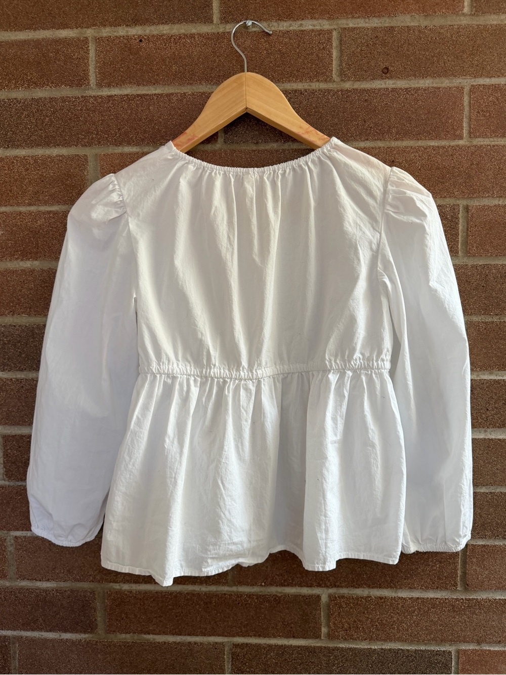 Crewcuts white popover blouse - Picture 2 of 5